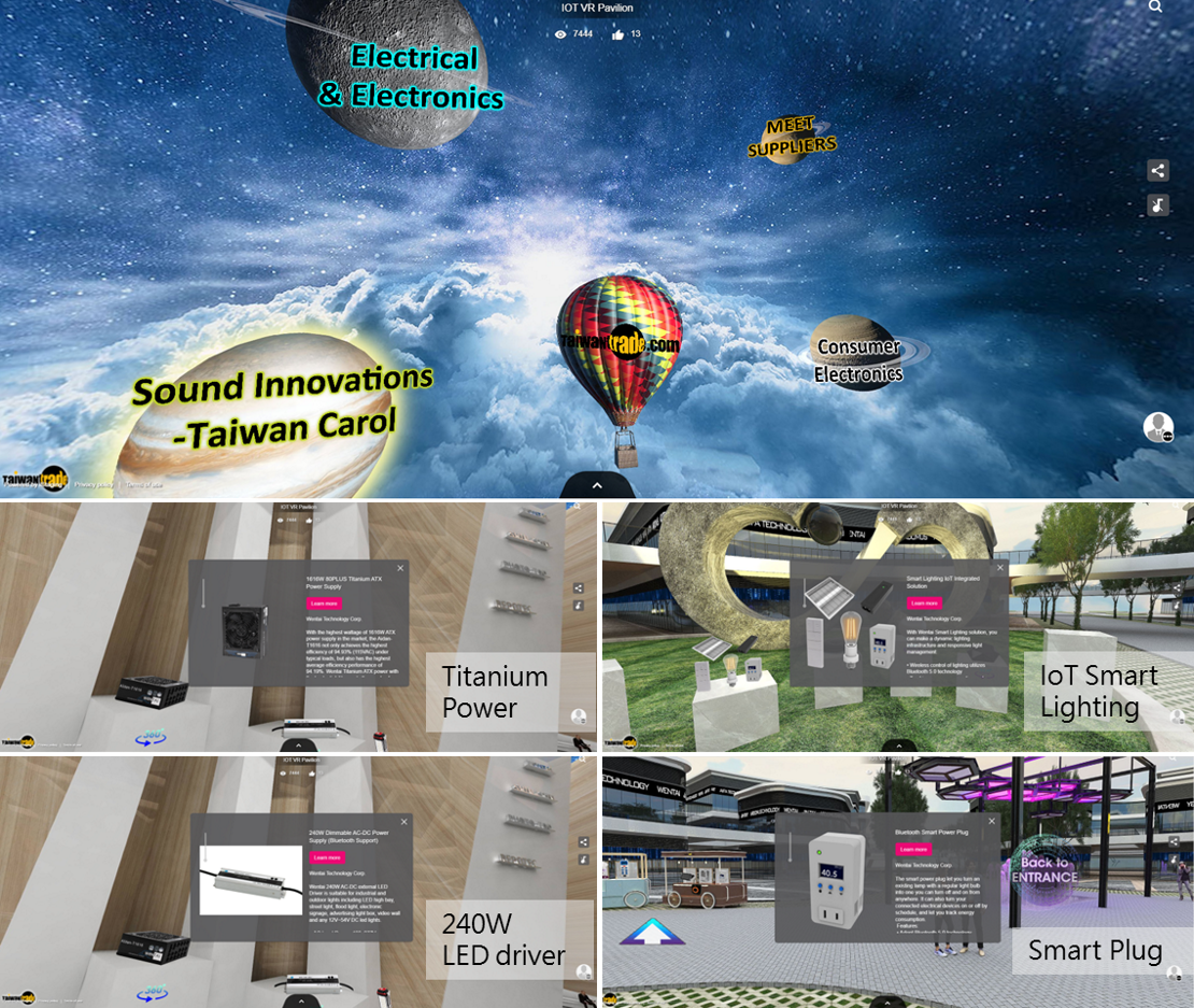 Wentai Exhibits Titanium Power and Smart Lighting Solution in ICT VR Pavilion